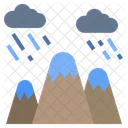 Mountain Rain Nature Icon