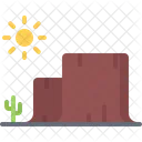 Mountain Cactus Desert Icon