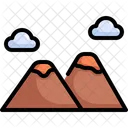 Mountain Nature Camping Icon