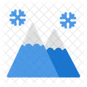 Mountain Winter Snow Icon
