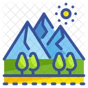 Mountain Forest Tree Icon