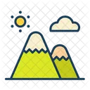 Mount Mountain Landscape Icon