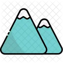 Mountain Nature Holiday Icon