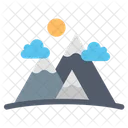 Mountain Glaciar Hill Icon