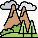 Mountain Hill Forest Icon