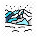 Mountain Winter Snow Icon