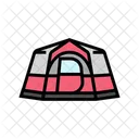 Mountain Tent Vacation Icon
