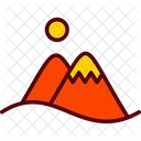 Mountain Camping Holiday Icon