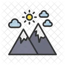 Mountain Hill Uphill Icon