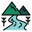 Mountain And River  Icon