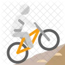 Mountain Bike Cyclist Athlete Icon