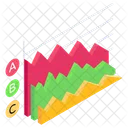 Mountain Chart Data Chart Business Graph Icon