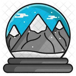 Mountain crystal ball  Icon