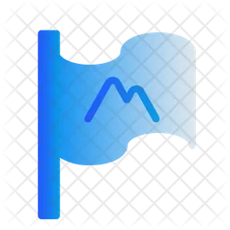 Mountain Flag  Icon