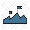 Mountain Flag Mountain Hill Station Icon