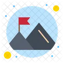 Mountain Flag  Icon