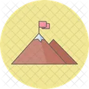 Mountain Flag Achievement Mountain Icon