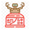 山、ガス、バーナー アイコン