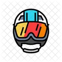 Helmet Mountain Skiing Icon