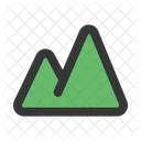 Mountain Altitude Landscape Icon