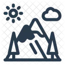 Mountain Peak Climb Icon