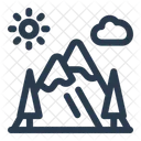 Mountain Peak Climb Icon