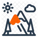 Mountain Peak Climb Icon