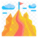 Mountain Flag Goal Icon