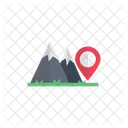 Mountain Location Map Icon