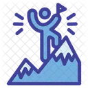 Peak Summit Flag Icon