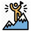 Peak Summit Flag Icon