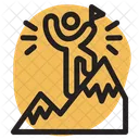 Peak Summit Flag Icon