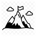 Mountain Peak Mountaintop Landscape Icon