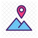 Field Mountain Sign Icon