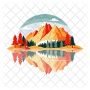 Mountain reflection  Icon