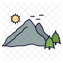 Mountain Scene  Icon