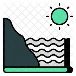 Mountain Water  Icon