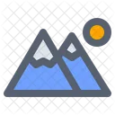 Camping Landscape Mountain Icon