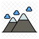 Mountains Nature Landscape Icon