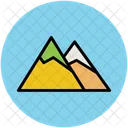 Mountains Hills Elevation Icon