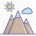 Cloud Mountains Nature Icon
