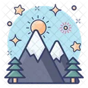 Hilly Place Hill Station Mountains Icon
