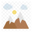 Mountains Peak Snowy Icon