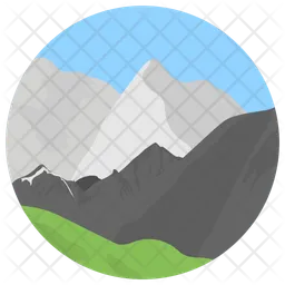 Mountains Landscape  Icon