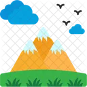 Mountains Weather Partly Cloudy Cloudy Weather Icon