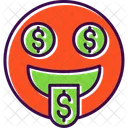 Dollar Emoji Face Icon