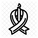 Mourning Ribbon Mortality Icon