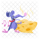 Mouse Cheese Mouse Food Rat Cheese Icon
