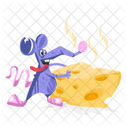 Mouse Cheese  Icon