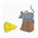 Mouse Little Cheese Icon